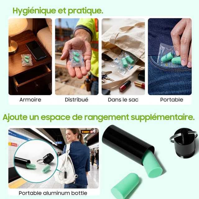 Thumbnail 5 de Bouchons d'oreille 50 paires pour dormir