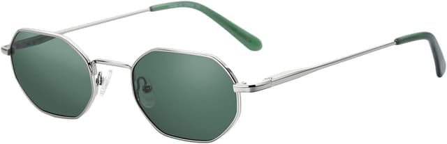 Detalle 2 de ZENOTTIC Piccoli Ottagonali occhiali da sole polarizzati UV400 retrò in metallo