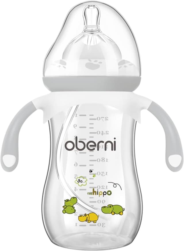 Thumbnail 6 de Oberni Anti-Colic Baby Bottle with Size 4 Breast-Like Teat (270ml/9oz) – Non-Slip Handles, Weighted Straw