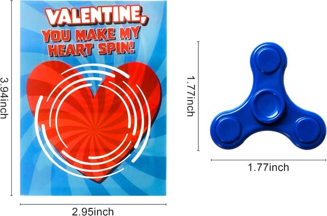 Thumbnail 3 de JOYIN 28 Pack Valentine Spinners 28 cards