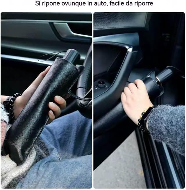 Detalle de Parasole per auto anteriore con design adorabile a occhi, 145 x 79 cm, con borsa portaoggetti