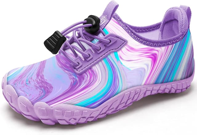 Detalle de WateLves Barfußschuhe für Kinder – Wasserschuhe, Schwimmschuhe und Strandschuhe mit schnell trocknendem Obermaterial