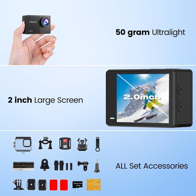 Thumbnail 6 de TIMNUT 4K60FPS Action Cam