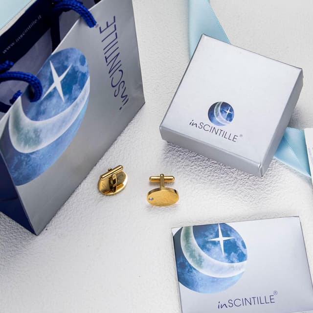 Thumbnail 3 de inSCINTILLE Boutons de Manchette Acier élégants 💍