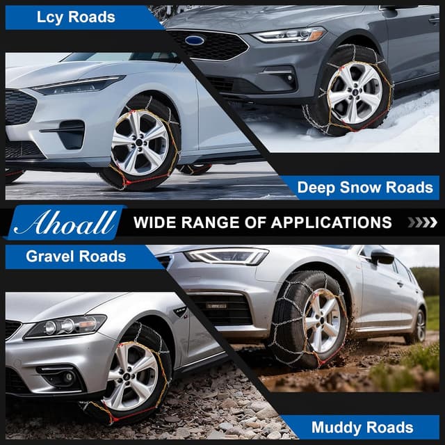 Thumbnail 4 de Universal Adjustable Snow Chains for Car Tires