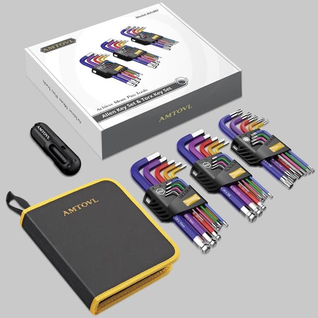 Thumbnail 6 de AMTOVL Hex Keys Set 27-piece long ball end tool 🛠