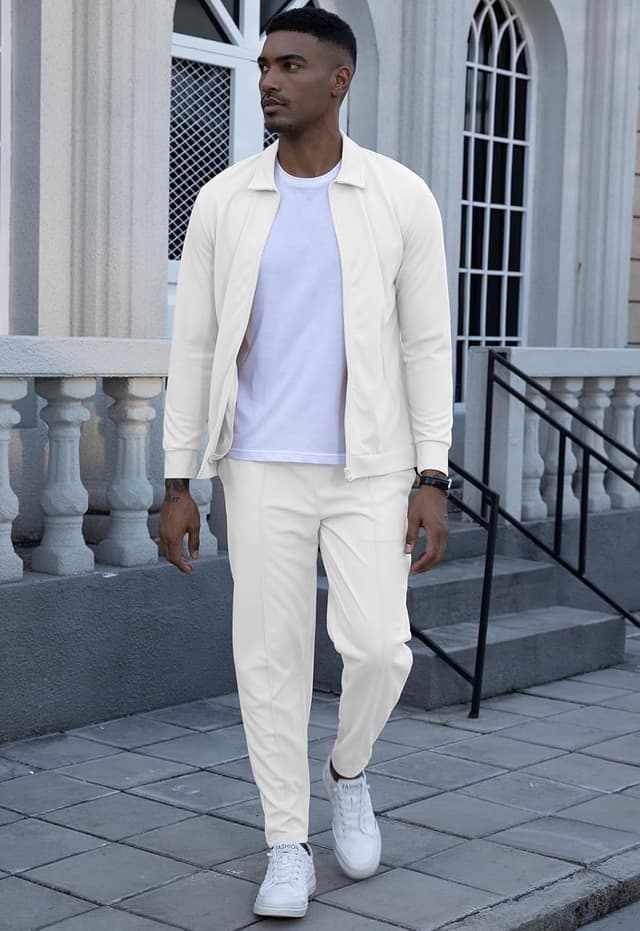 Detalle de KUYIGO men’s tracksuit set 2 piece