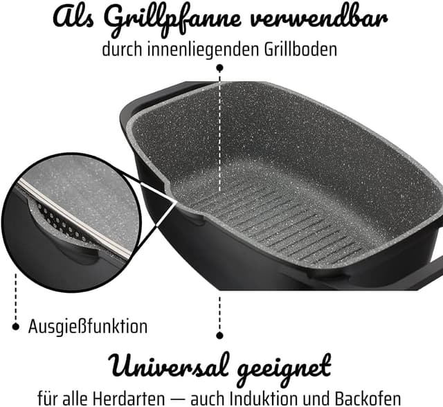 Thumbnail 3 de GSW Universalbräter Gourmet Granit 6 Liter
