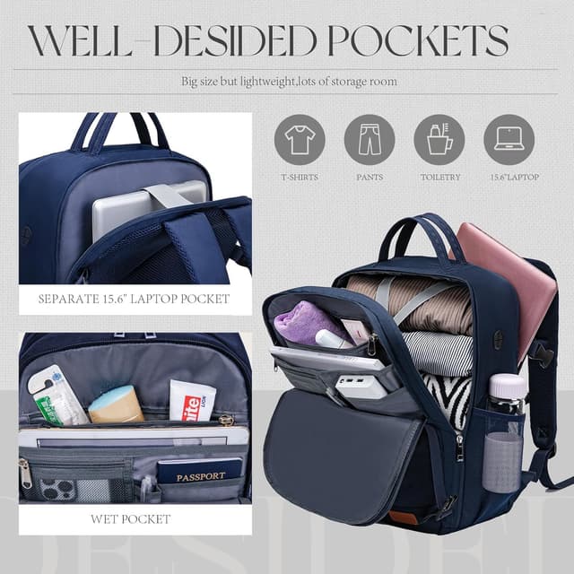 Thumbnail 3 de Lossga EasyJet cabin bag underseat backpack 45 x 36 x 20cm (30L) with laptop pocket