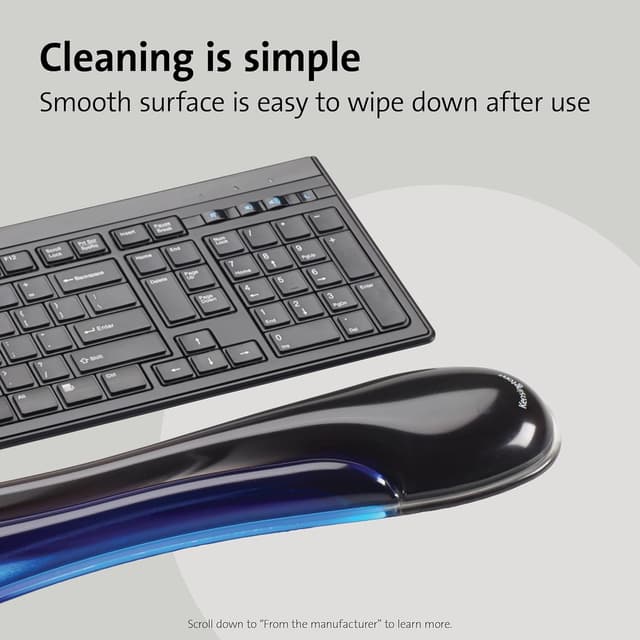 Thumbnail 4 de Kensington K62397AM Duo Gel ergonomic wrist rest 480 mm