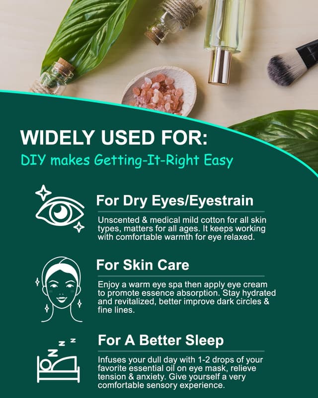 Thumbnail 5 de Steam Eye Masks 16-Pack Self-Heating for Dry Eyes 😴