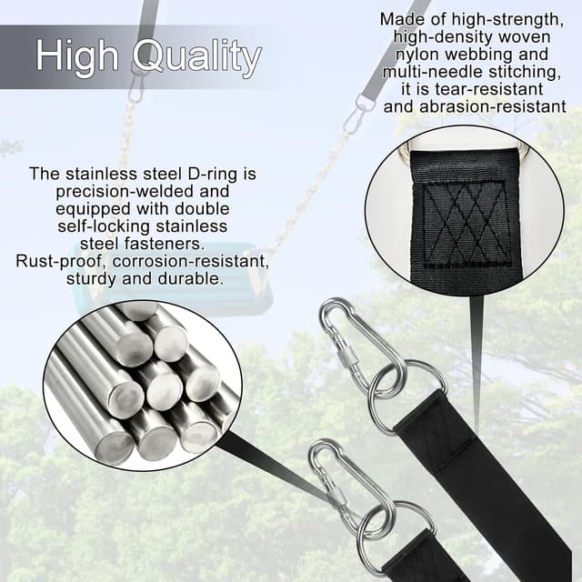 Thumbnail 4 de MINVOO Correas de Hamacas 5 x 50 cm 450KG