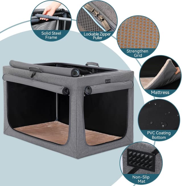 Detalle 2 de Petsfit Hundebox faltbar für Auto