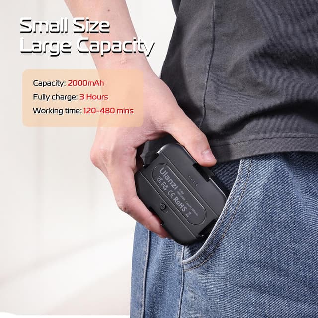 Thumbnail 6 de ULANZI VL100X Selfie Licht 2000mAh