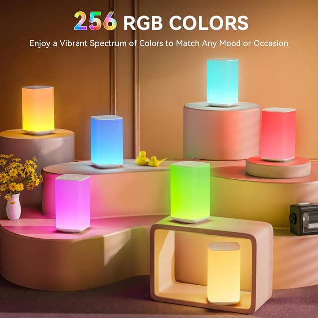 Detalle de Auxmir Night Light, 4000mAh touch table lamp