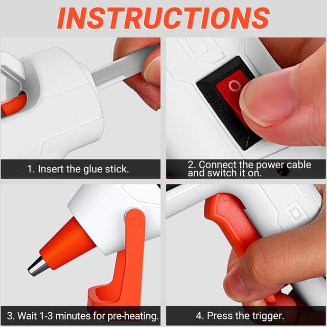 Thumbnail 5 de DEKOPRO 20W mini hot glue gun kit