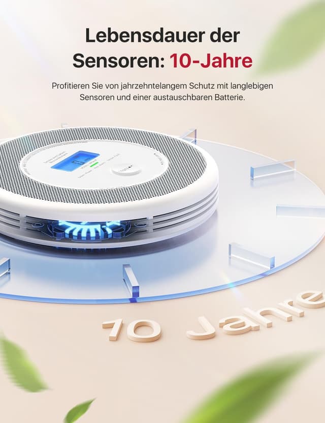 Detalle 2 de X-Sense XP0A-iR Rauchmelder mit WLAN, 2er Set