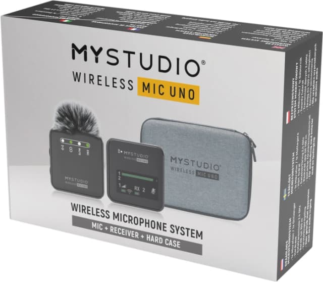 Detalle 2 de Easypix My Studio kabelloses Mikrofon Uno (Set mit Empfänger) – für Journalisten, Filmemacher & Vlogger