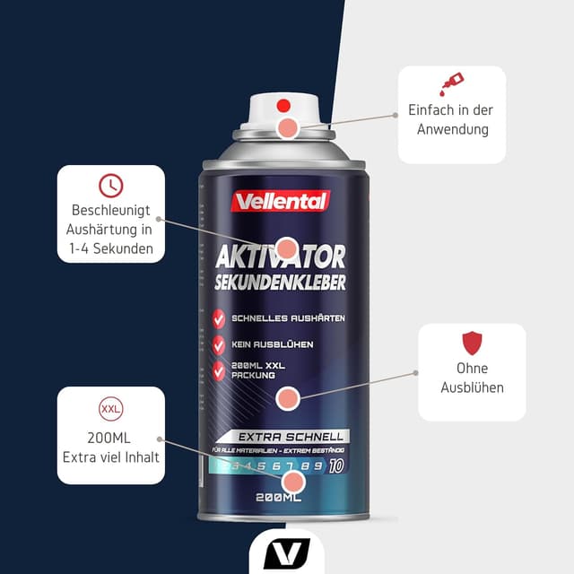 Thumbnail 4 de Sekundenkleber Aktivator Spray 200 ml extra stark
