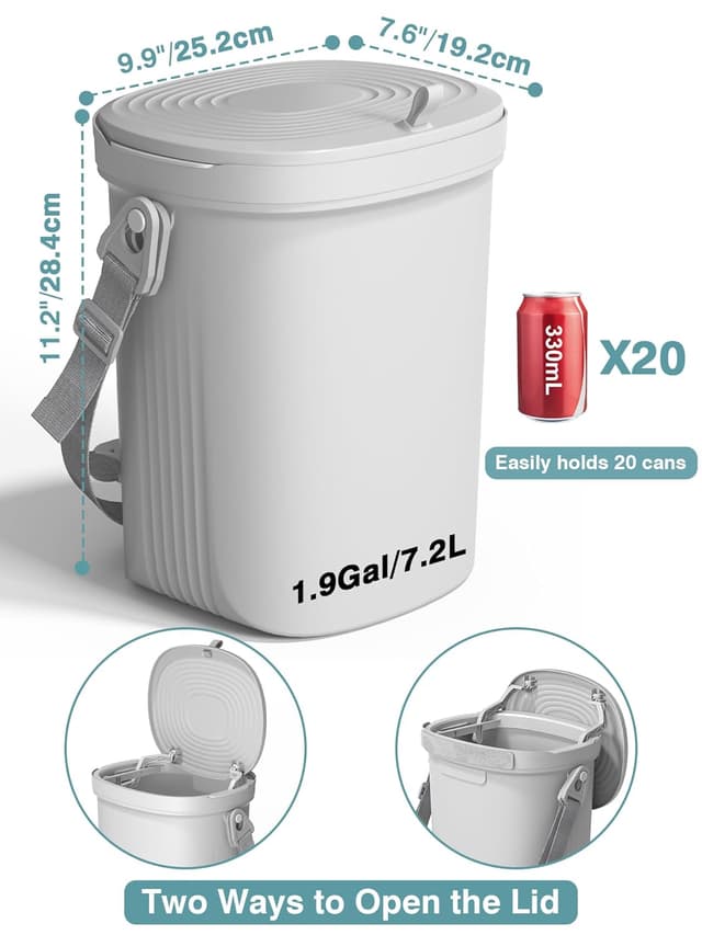 Thumbnail 5 de Garoopion Waterproof Car Garbage Can 1.9 Gal