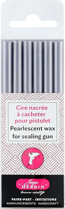 Imagen de Herbin 35972T 🕯️ Pack de 6 varillas de cera lila para pistolas en OfertitasTOP