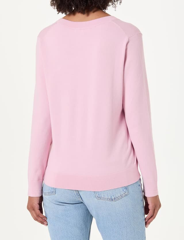 Detalle de Tommy Hilfiger Women’s V-Neck Jersey Knitted Jumper