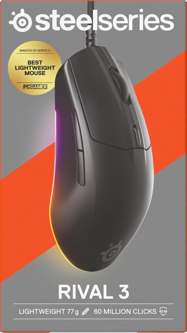 Thumbnail 12 de SteelSeries Rival 3 Gen 2 Ratón Gaming con RGB y 8500 dpi