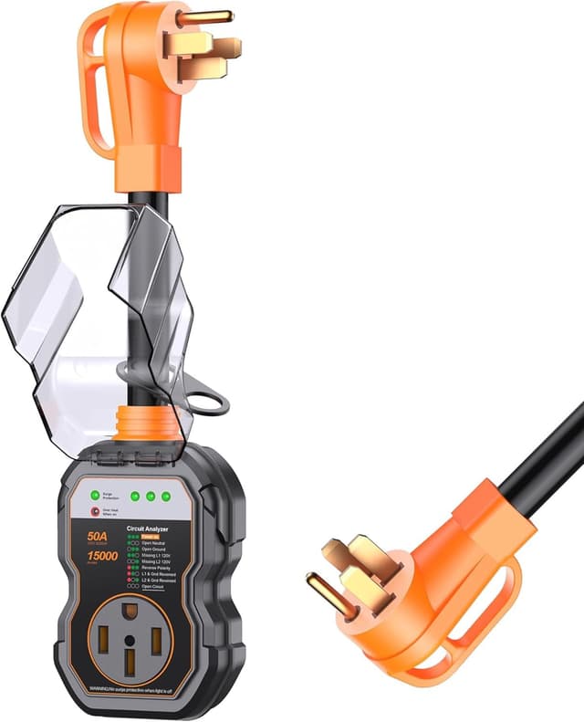 Detalle de GEARGO RV Surge Protectors 15000 Joules 50A 🔌