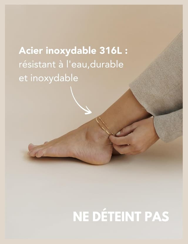 Detalle de GD GOOD.designs EST. 2015 Bracelet de cheville 22–27 cm