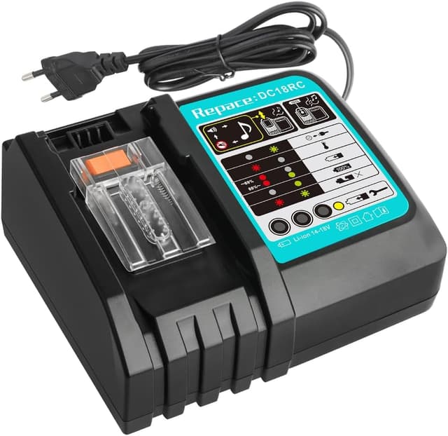 Detalle de Wailey 18RC Cargador rápido para Makita 14,4 V 3,0A