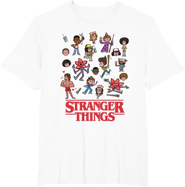 Thumbnail 5 de Stranger Things Camiseta personajes cartoon