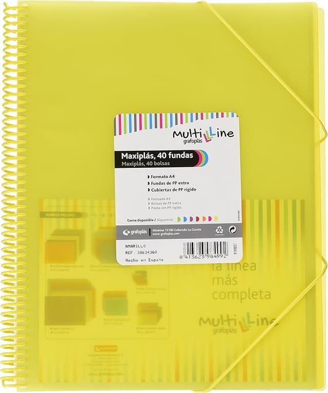 Detalle 2 de Grafoplas Carpeta Maxiplás Multiline 40 forros