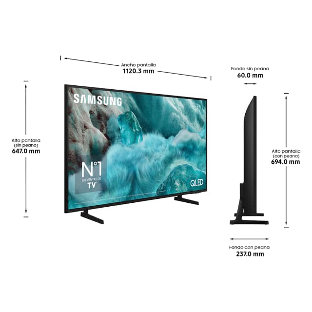 Detalle 2 de Samsung QLED 50" TQ50Q7FAAUXXC 4K Smart TV