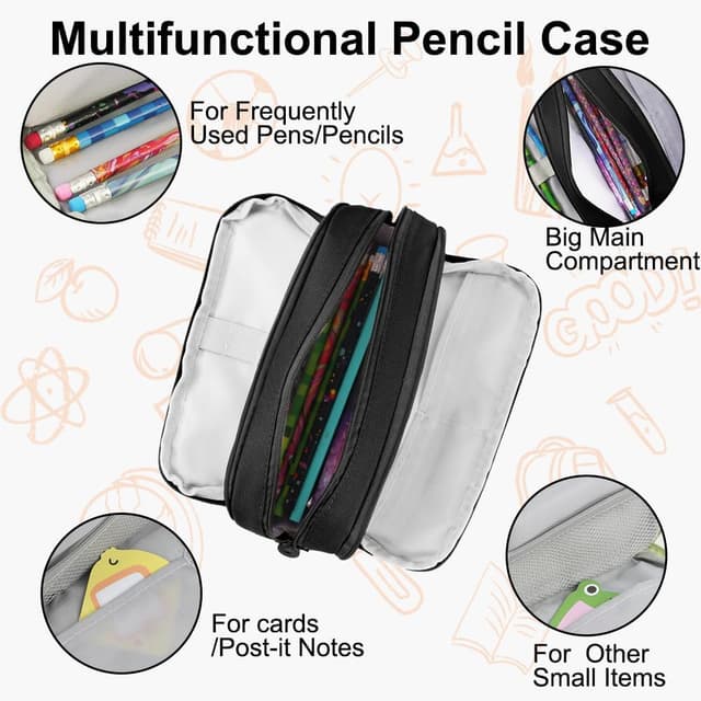 Detalle de OFFCUP Estuche Portalápices Grande 23 cm