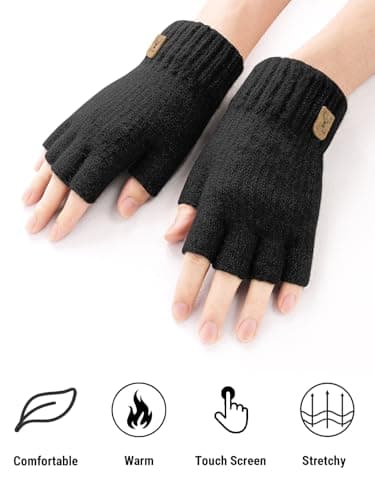 Thumbnail 5 de JUNRUI Guantes sin Dedos 19-23 cm 🧤