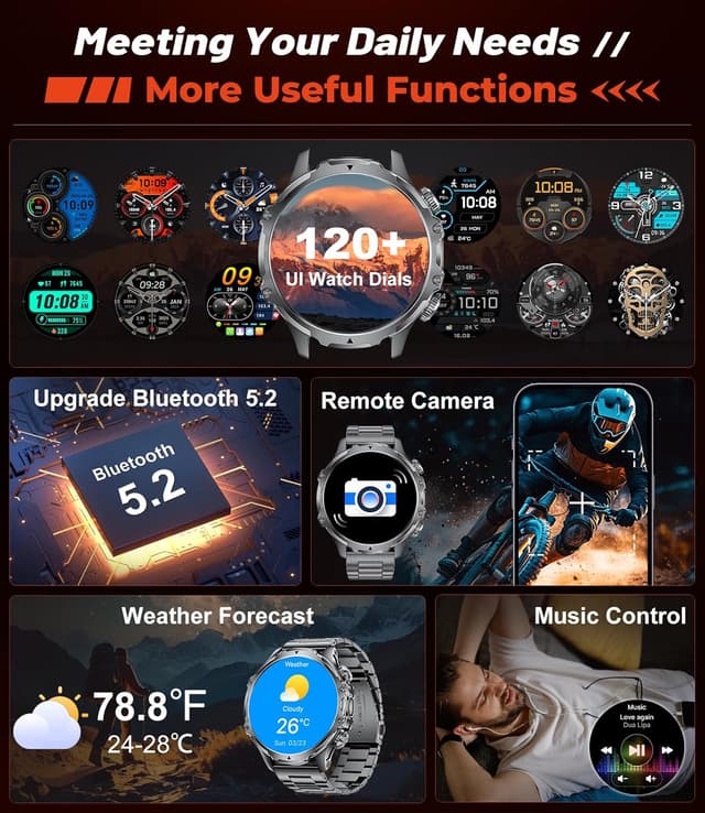 Detalle 2 de LIGE smart watch 1.85" HD screen