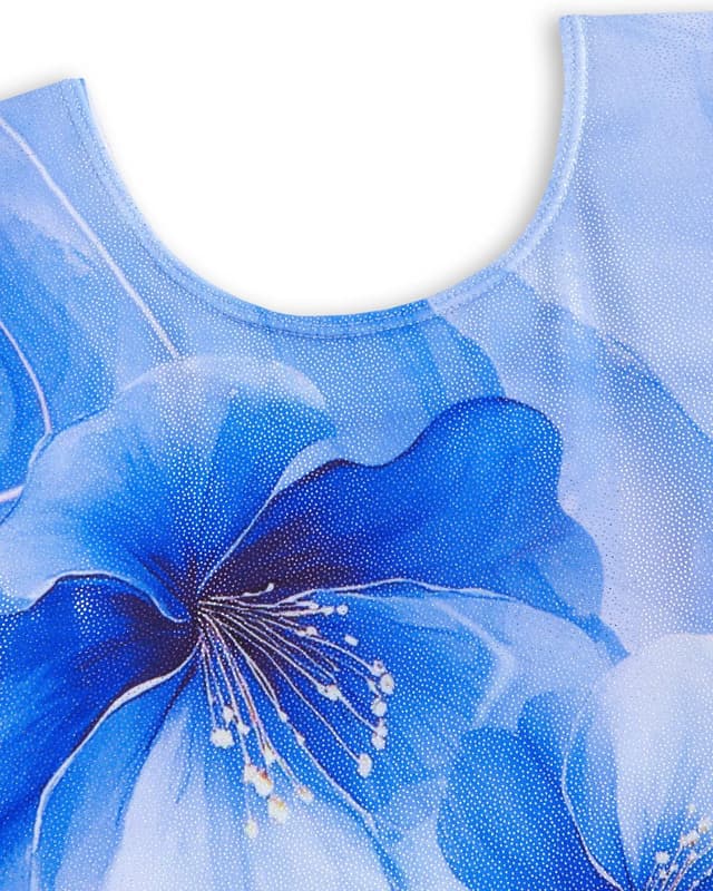 Detalle de JiAmy girls gymnastics leotards with shorts set (long sleeve) for ages 3–12