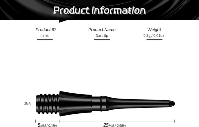 Detalle 2 de CyeeLife Pointes fléchettes souples 1000