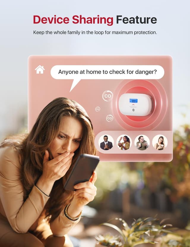 Detalle de X-Sense XC0C-iR smart CO alarm