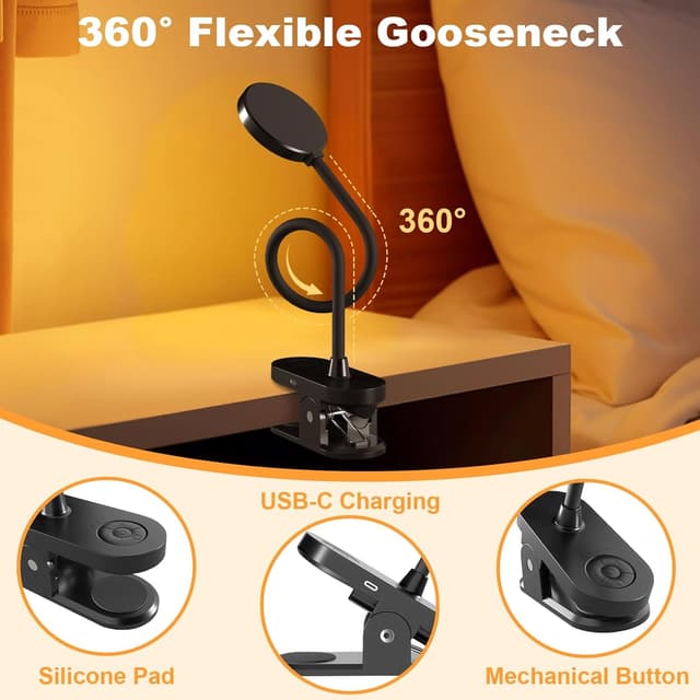 Detalle de ZAPLIT 61 LED Leselampe Akku 2000mAh