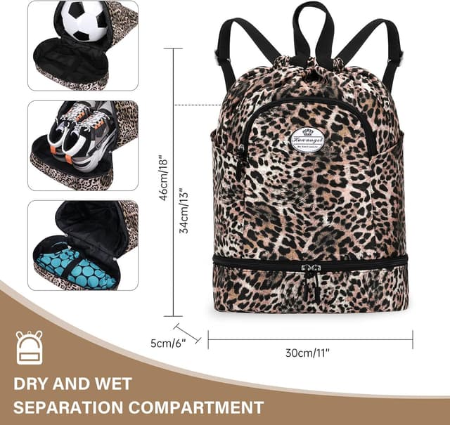 Detalle 2 de HUA ANGEL Mochila Deportiva Cordón Gymsack