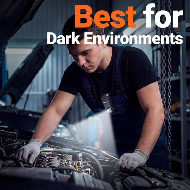 Thumbnail 6 de Preciva Rechargeable EDC Torch (500 Lumens) with Spotlight, Floodlight & Red Warning Light