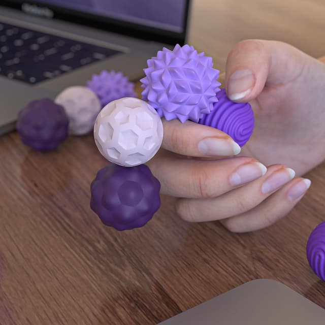 Thumbnail 6 de 8 Stück Geräuschlose Magnetische Stress Bälle