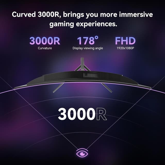 Detalle de 24 Inch CronusPro curved 200Hz gaming monitor