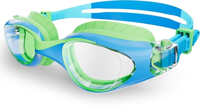 Detalle de HIGAHY Schwimmbrille Kinder (6–14 Jahre) mit UV-Schutz und Anti-Beschlag – für Jungen und Mädchen