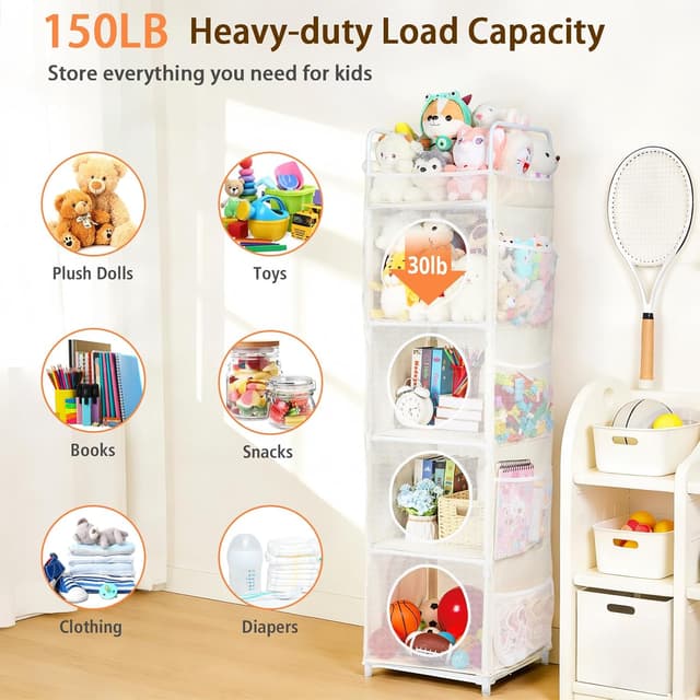 Thumbnail 5 de AXHOP Toy Storage 42x42x162cm