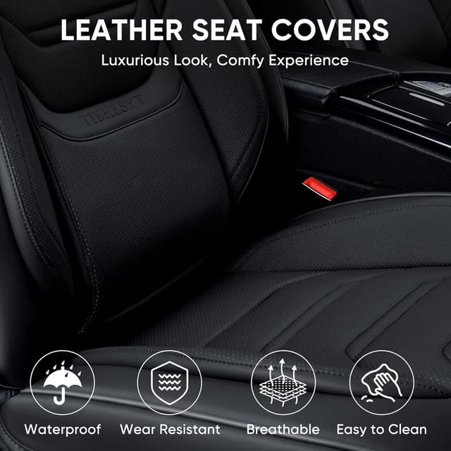 Thumbnail 5 de TIEHESYT Leather Car Seat Covers Set