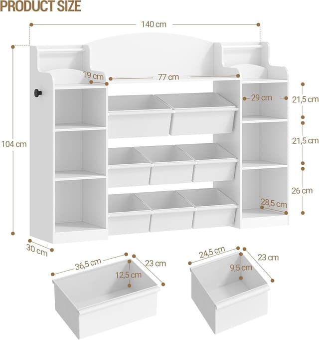Thumbnail 2 de Hzuaneri Libreria per Bambini 140 cm Bianco