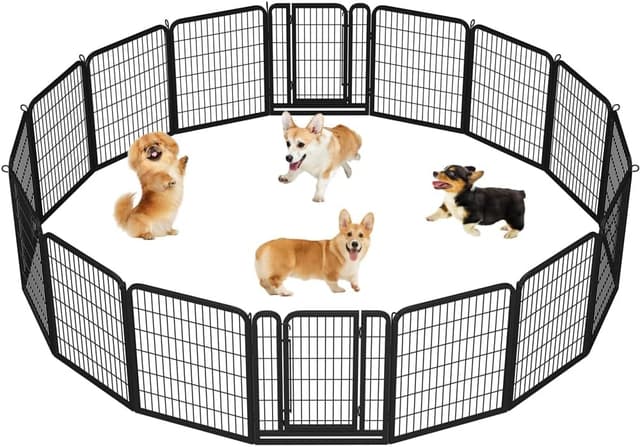 Thumbnail 3 de Yaheetech Welpenlaufstall 8-teilig 120 cm hoch