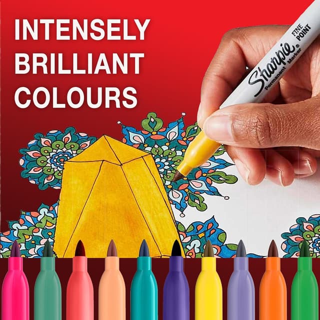 Thumbnail 2 de Sharpie Permanent Markers 12 pack 🎨